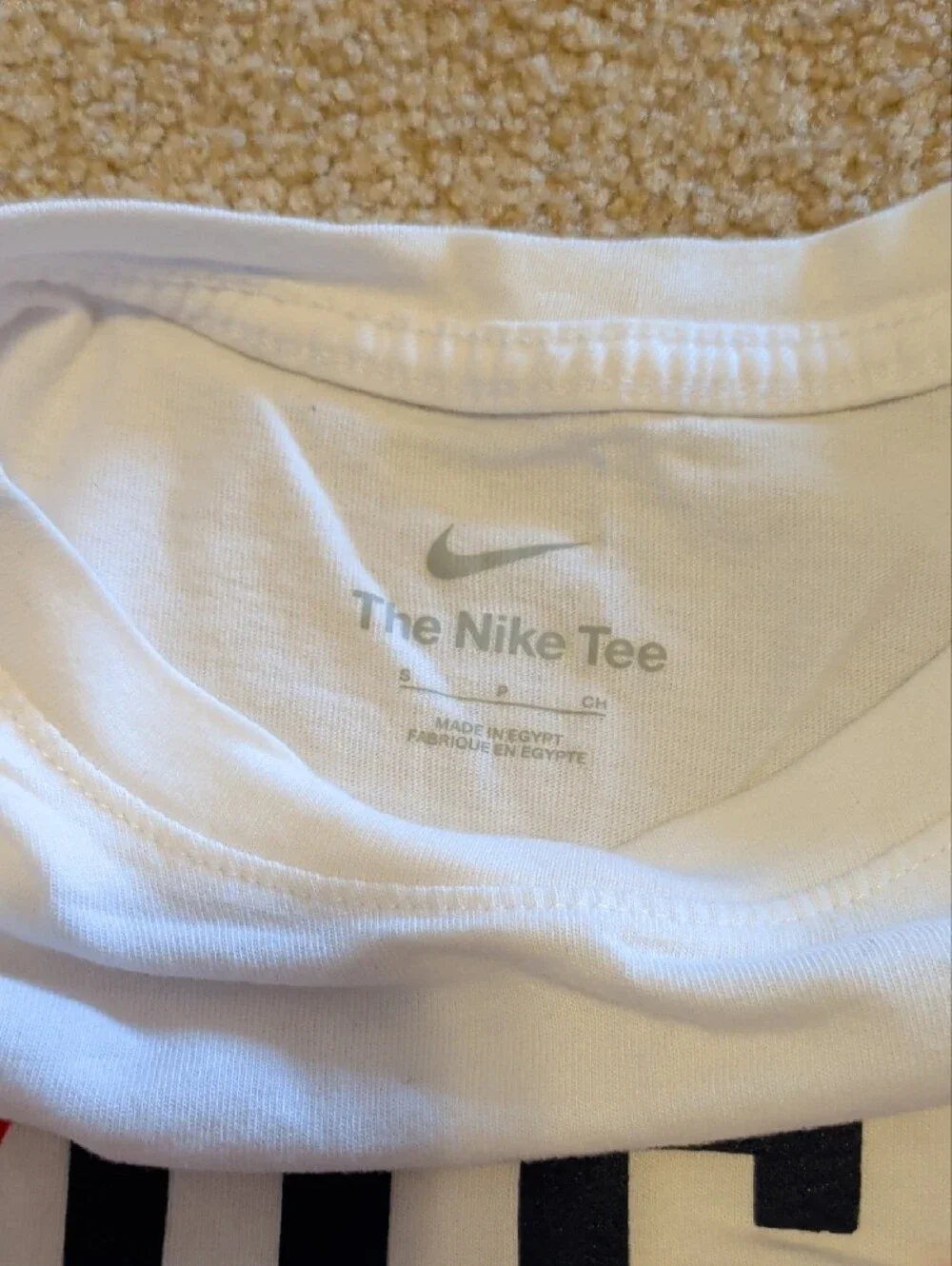 Nike White USA Graphic Short-Sleeve Tee with Red Swoosh